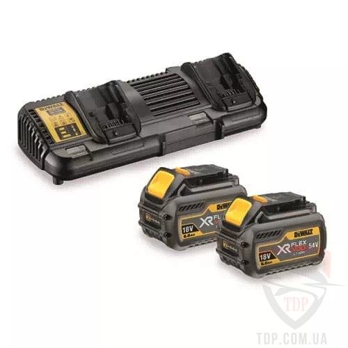 Комплект акумуляторів та зарядного пристрою DeWALT XR FLEXVOLT 4А (DCB132T2)