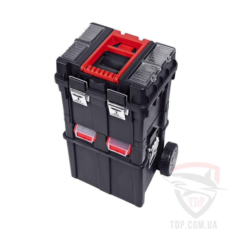 Ручной инструмент Ящик для инструментов Qbrick System Wheelbox HD Compact 495x360x710мм