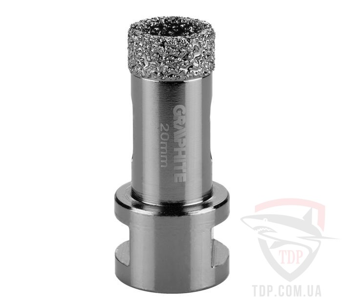 Алмазный инструмент Коронка алмазная Graphite вакуумного спекания 20 мм M14 для УШМ (55H305)