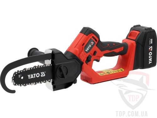Пилы Пила ланцюгова акумуляторна YATO 18В Li-Ion 4 Аг 15.85 см (YT-828115)
