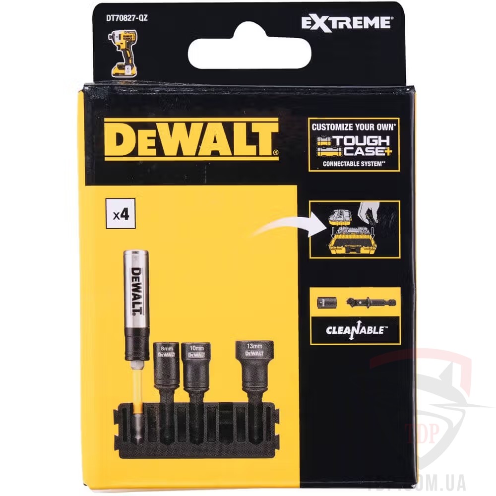 Ручной инструмент Набір торцевих головок ударних DeWalt EXTREME IMPACT 75мм 5шт (DT70827)