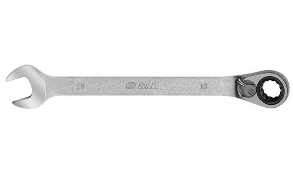 Ключ гаечный S&R 269033422 трещоточный с реверсивным механизмом 22 мм
