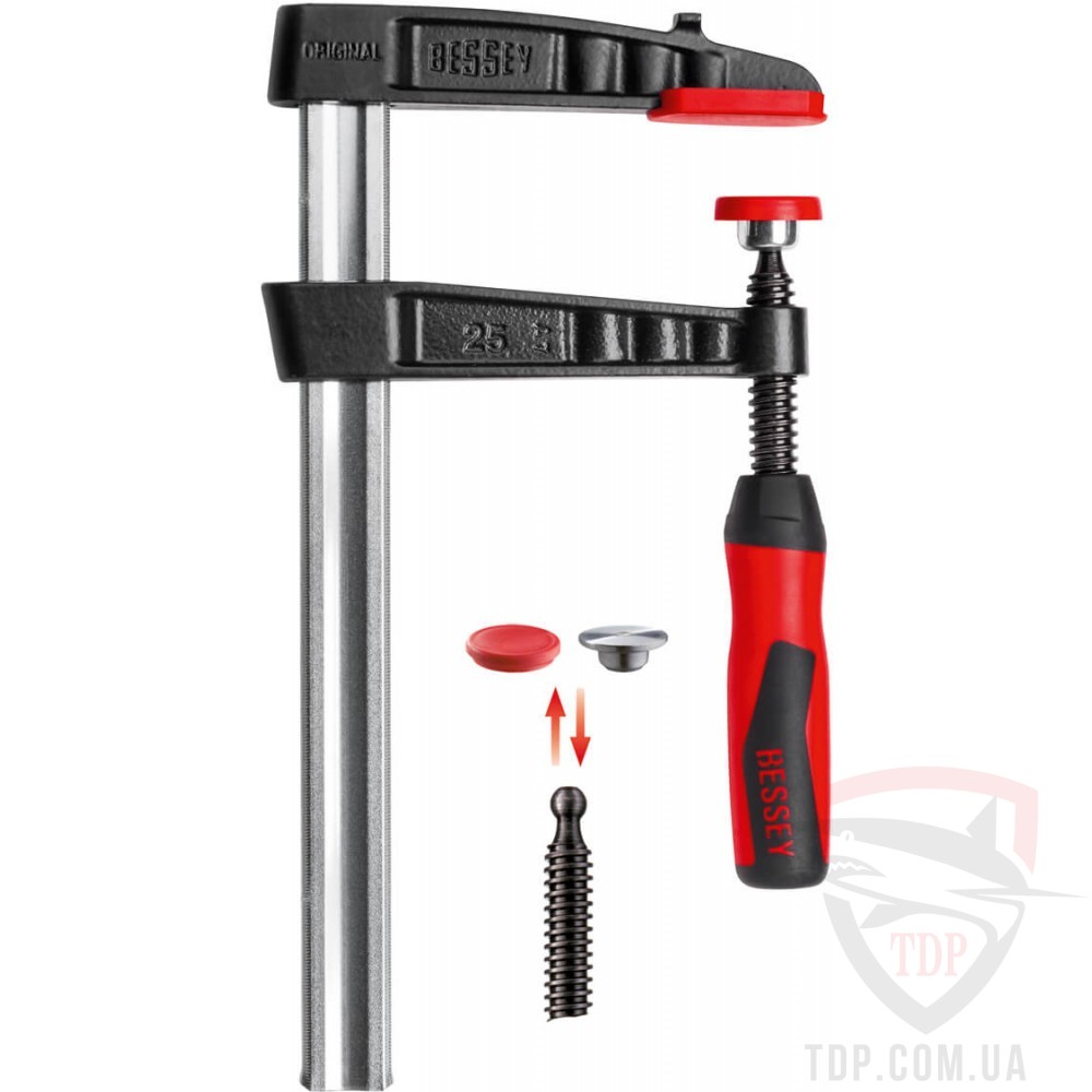 Ручной инструмент Струбцина Bessey чугунная 250x120мм пластиковая рукоять (TG25-2K)