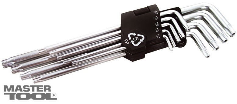 Набор ключей MASTER TOOL (Т10-Т50 L90-227мм)