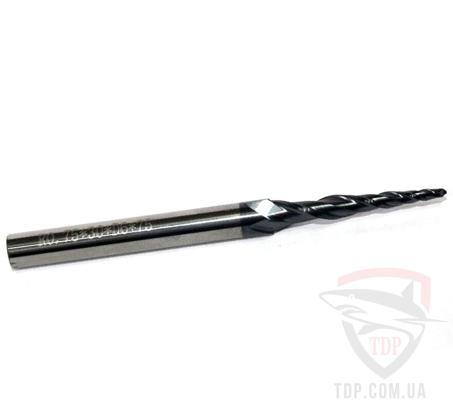 Оснастка Фреза конусная спиральная Sekira D1 d6 L80 h32 R0.5 (06-609-321)