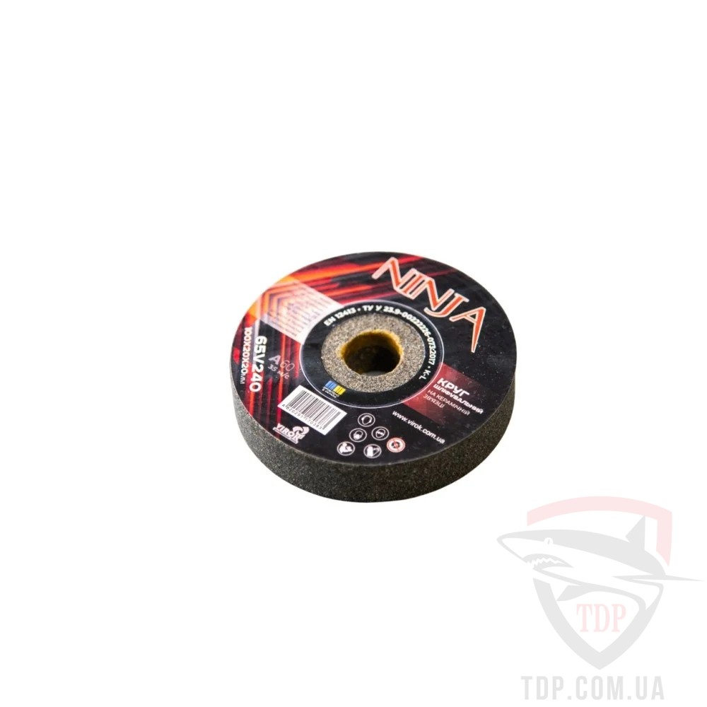 Круг для точила на керамічній зв'язці NINJA 100x20x20 мм P60 K (65V240)