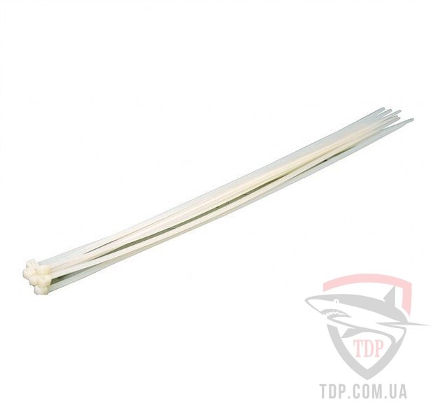 Хомут пластиковый MASTERTOOL белый 4.8x500, 100 шт (20-1821)