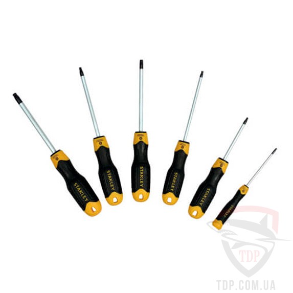 Ручной инструмент Набір викруток STANLEY CushionGrip Torx 6 штук (STMT1-74182)