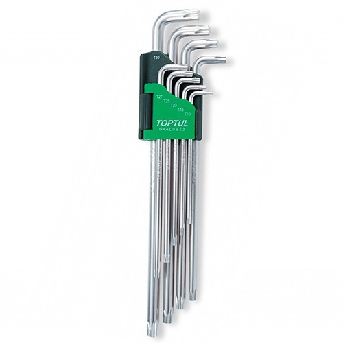 Набор Г-обр. ключей TORX T10-T50  9ед. Супердлинных  TOPTUL GAAL0923