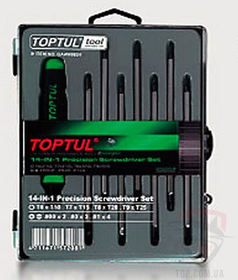 Ручной инструмент Набор отверток TOPTUL T5-T20,PH,SL (GAAW0804)