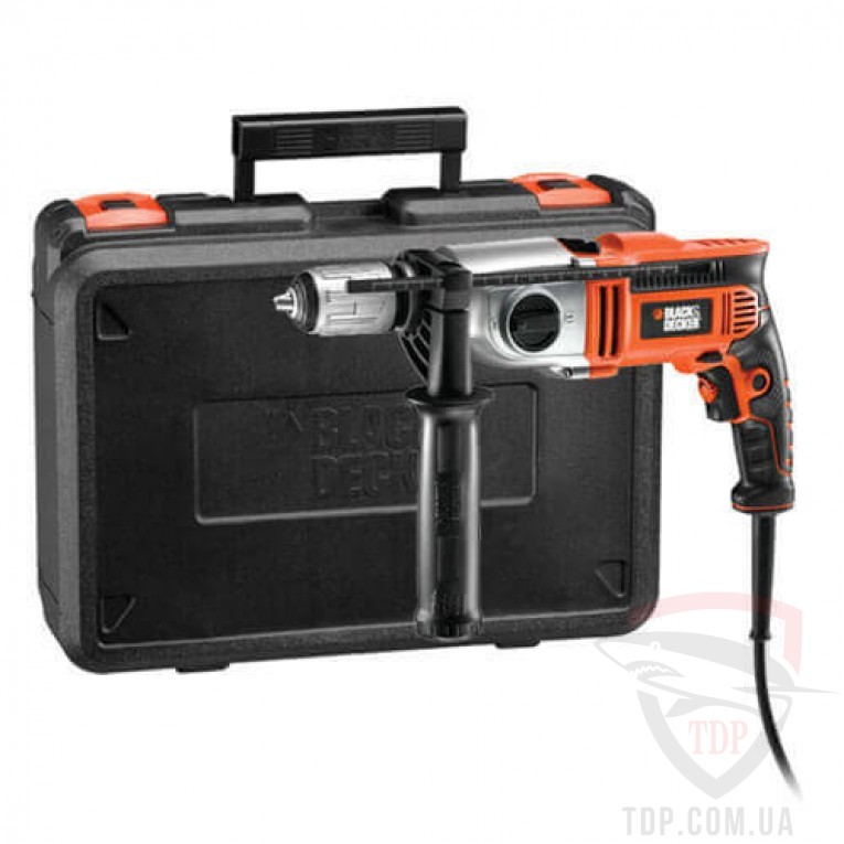 Деревообрабатывающее оборудование Ударная дрель BLACK+DECKER 750 Вт (KR7532K)