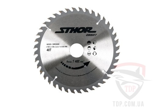 Диск пильний по дереву STHOR 184x30x40z (08827)