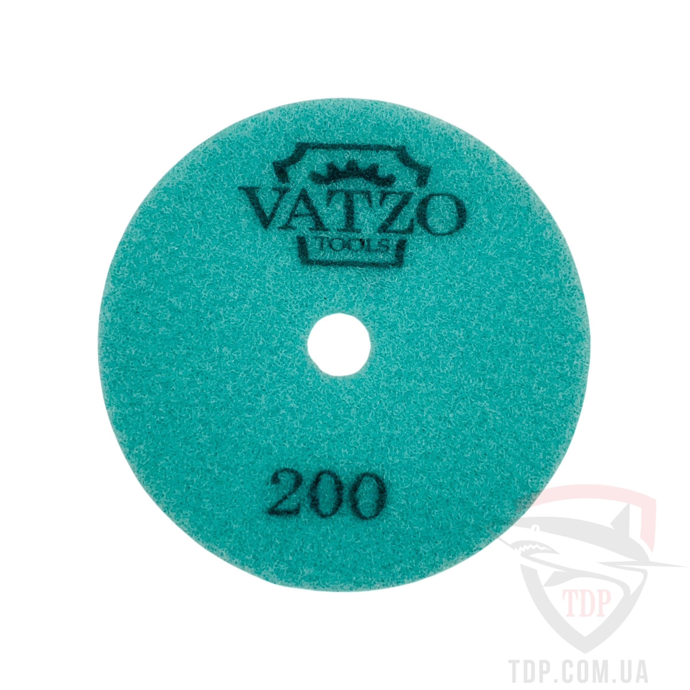 Круг алмазний полірувальний VATZO Wet КВІТКА D100x3x15 P200 (03-30200) - Фото №2