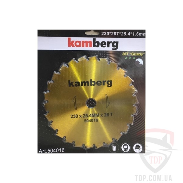 Садовая техника Ніж для бензокоси Kamberg 230x25.4x26z
