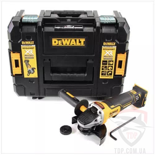 Акумуляторна кутова шліфмашина DeWALT18В (DCG406NT) - Фото №2