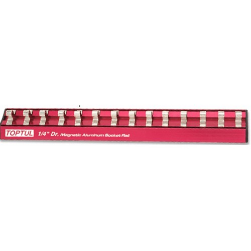 Держатель для головок (планка магнитная) 1/4"*240*14PCS  TOPTUL PBKB2R2414
