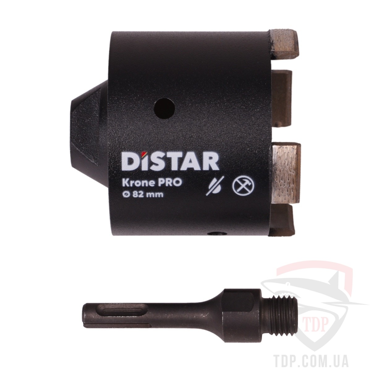 Свердло алмазне по бетону і цеглі Distar Krone PRO 82x65xM16xSDS-Plus (10170085132) - Фото №2