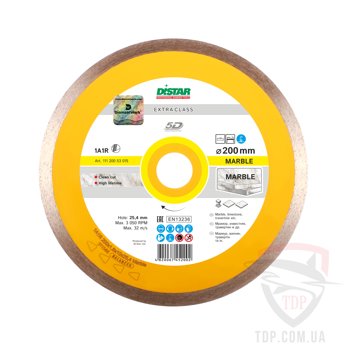 Алмазные диски Алмазный отрезной диск Distar Marble 180x25.4 (11120053014)