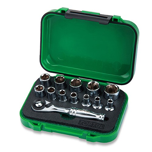 Набор головок с трещоткой 1/4"  13ед.  TOPTUL GABW1301