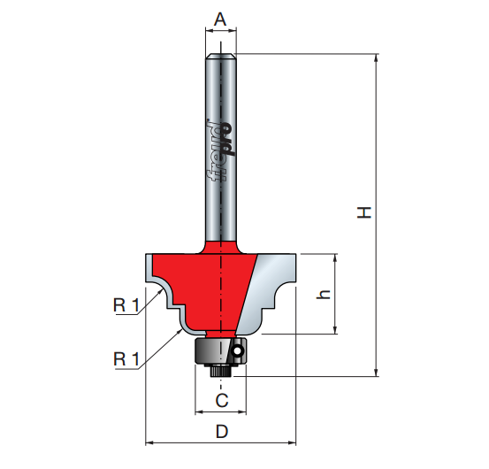 Фреза Freud D38.9 l18.3 L60.3 кромочная калёвочная