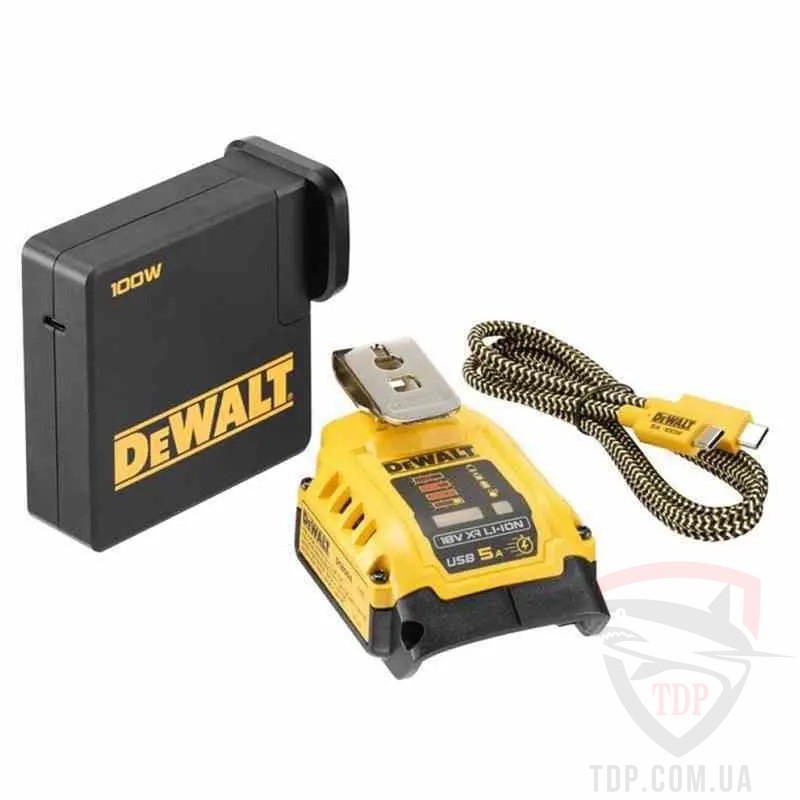 Электроинструмент USB адаптер DeWALT 18 В FLEXVOLT (DCB094K)