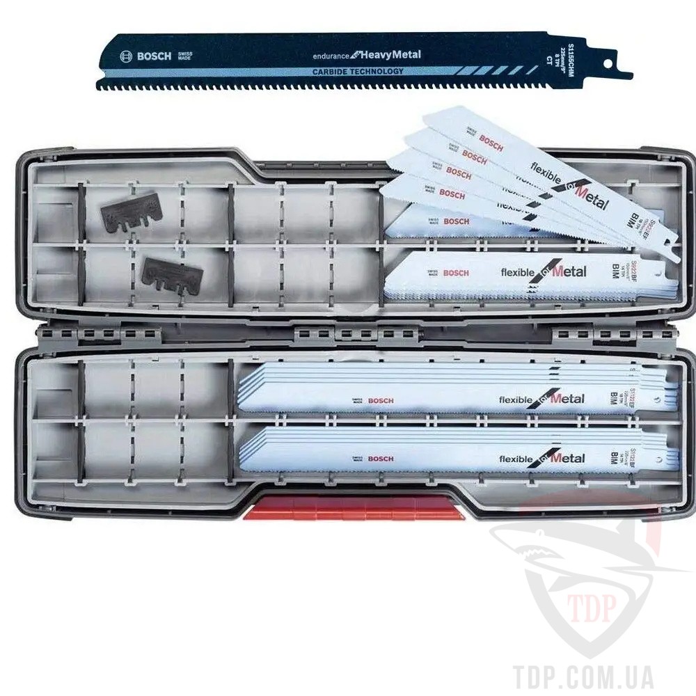 Оснастка Набір полотен для шабельних пил Bosch ToughBox 20+1 Carbide for Metal