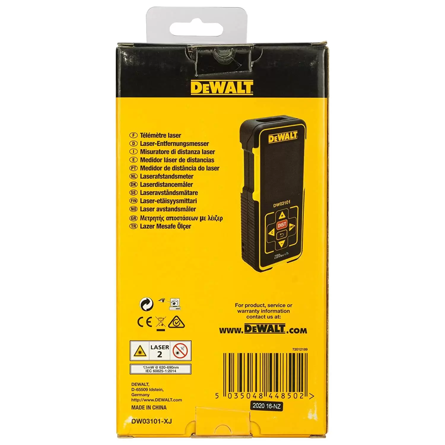 Далекомір лазерний DeWALT DW03101 - Фото №8