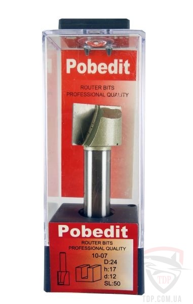 Оснастка Фреза пазова пряма POBEDIT 1007 D24 d12 L67 h17