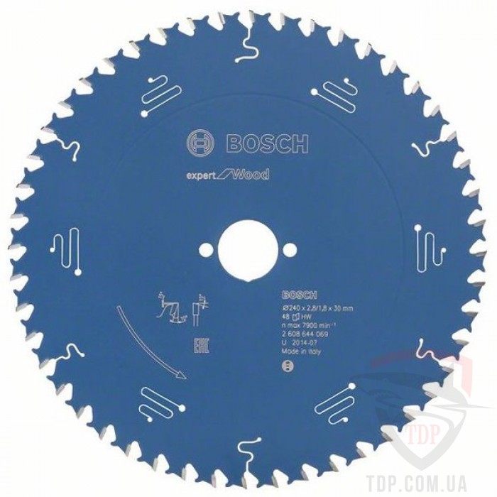 Оснастка Пильний диск по дереву Bosch 240x30x48z K2.8/1.8 Expert for Wood