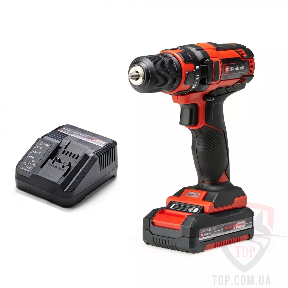 Электроинструмент Шуруповерт акумуляторний Einhell TC-CD 18/35 Li 1.5Аг 35Нм (4513914)