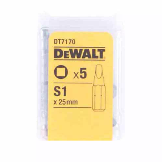 Биты и адаптеры Набор бит DeWALT SL 25 мм 5 шт (DT7170)