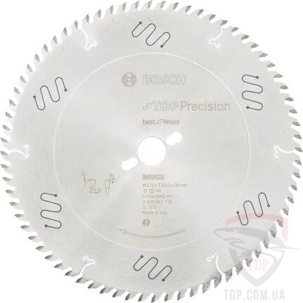 Оснастка Пильний диск по дереву Bosch 315x30x72z K3.2/2.2 Top Precision Best for Wood