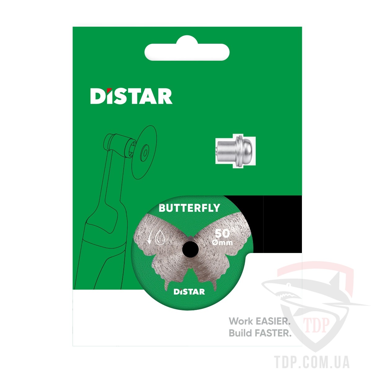 Диск алмазний по керамограніту Distar Butterfly 50x0.6x5.8/3.2-3 мм (11120159033) - Фото №3