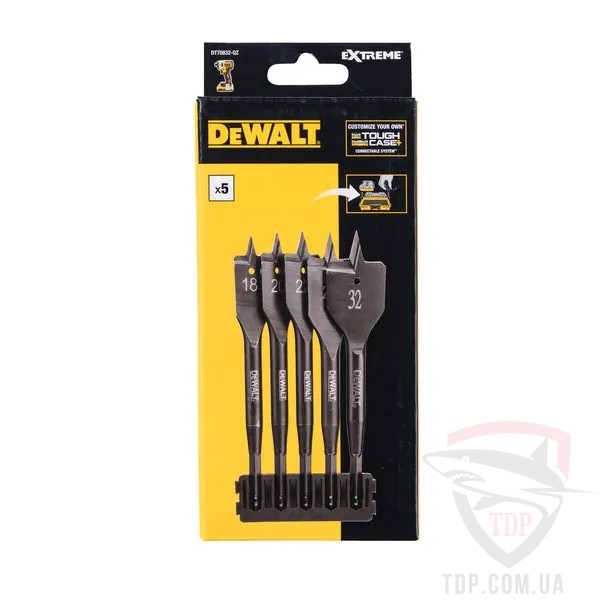 Набір перових свердл DeWALT EXTREME IMPACT 18-32 мм 5шт (DT70832) - Фото №2