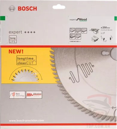 Пильний диск по дереву Bosch 250x30x22z K3.2/2.2 Expert for Wood (2608642502) - Фото №2