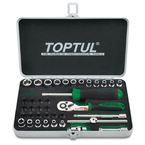 Набор инструмента  1/4"  38ед.  TOPTUL GCAD3801