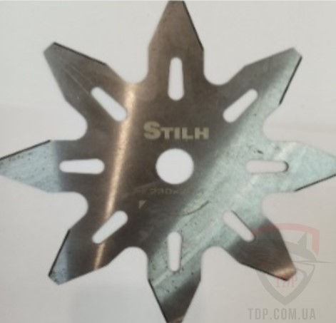 Садовая техника Ніж для бензокоси STILH 230x25.4x8z зірочка з отворами