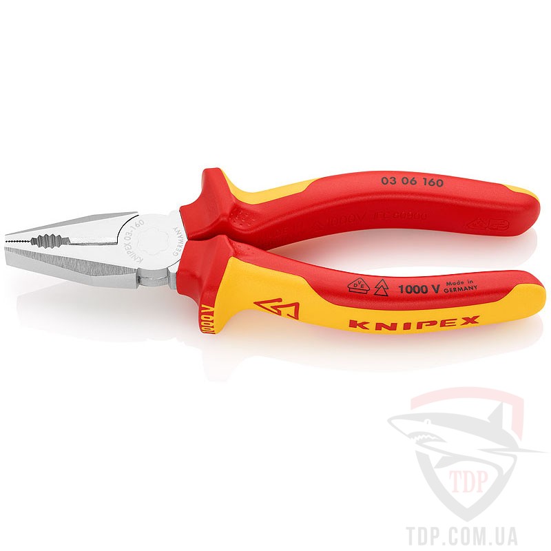 Ручной инструмент Плоскогубцы комбинированные Knipex (03 06 160)