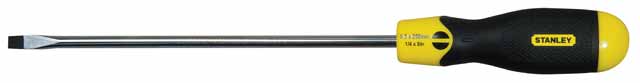 Ручной инструмент Отвертка плоская Stanley "Cushion Grip" SL3.0*75 мм (1-64-924)