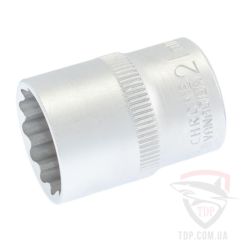 Ручной инструмент Головка торцева MasterTool 12-гранна 1/2" 21x40 мм CRV (78-0621)