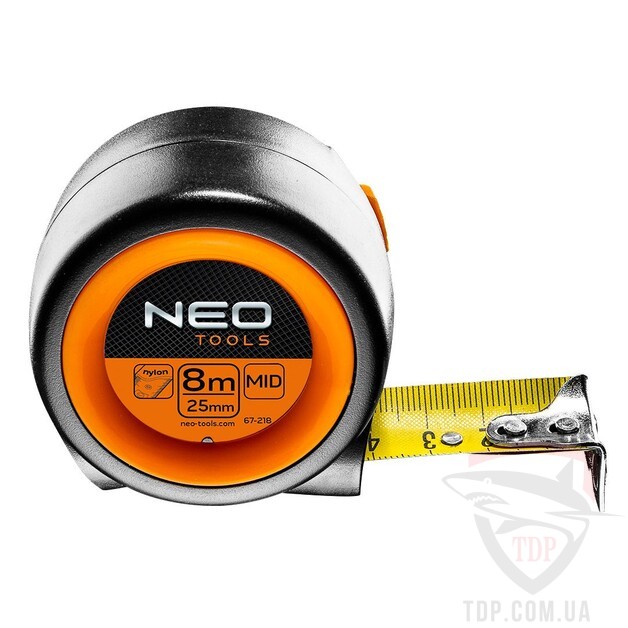 Рулетки Рулетка NEO 8мx25мм с фиксатором (67-218)