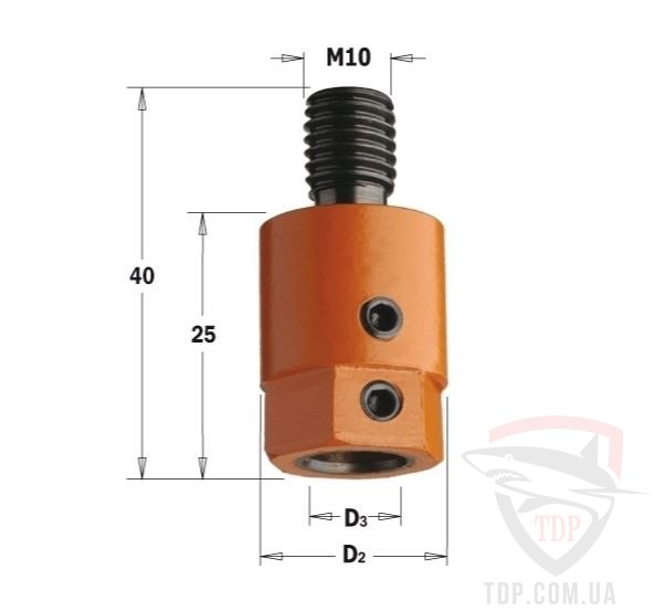 Патрон CMT M10 D=19,5 d=10 LH 302.000.02