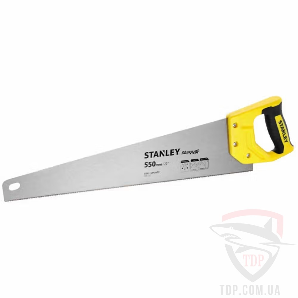 Ручной инструмент Ножовка по дереву Stanley SharpCut 550мм 11TPI (STHT20372-1)