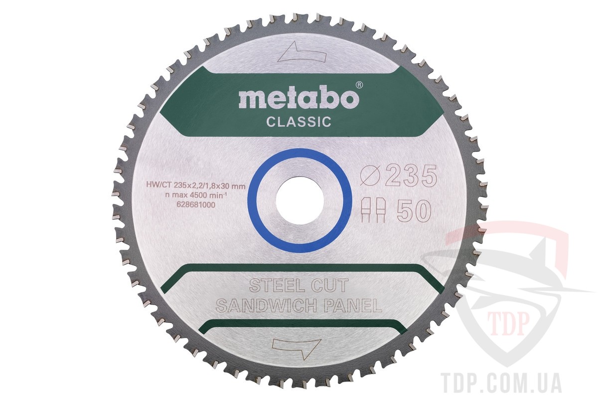 Оснастка Пильний диск по сталі Metabo Steel Cut Classic 235x30x50z (628683000)