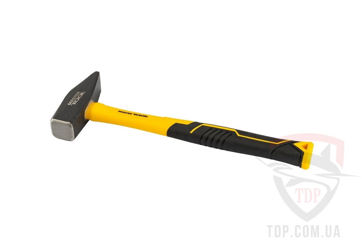 Ручной инструмент Молоток слюсарний MasterTool 1000г фібергласова рукоятка 320мм (02-0910)