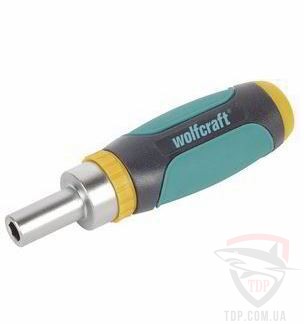Отвертка-битодержатель с битами Wolfcraft (1237000)