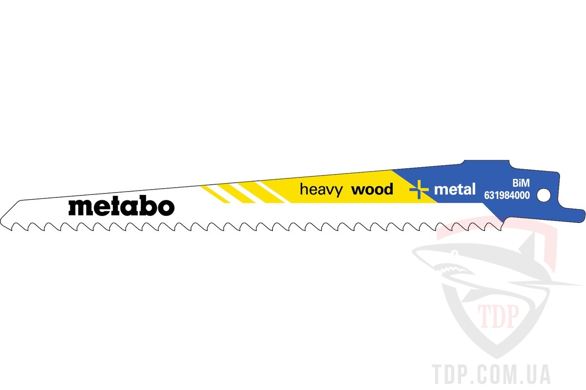 Оснастка Полотно для шабельної пилки Metabo Heavy Wood+Metal HM 150мм 100 шт (628259000)