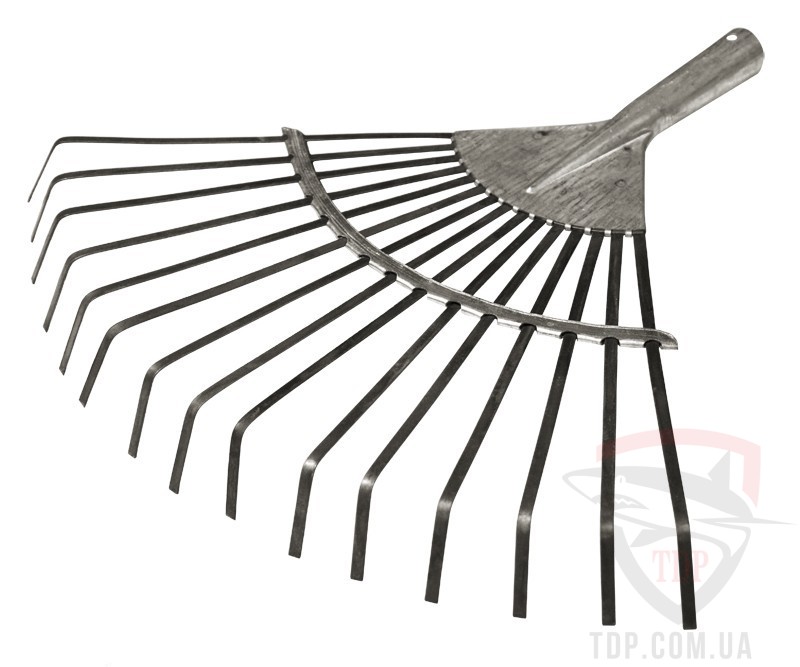 Грабли оцинкованные веерные MASTER TOOL 370*400 мм 15 зубьев (14-6236)