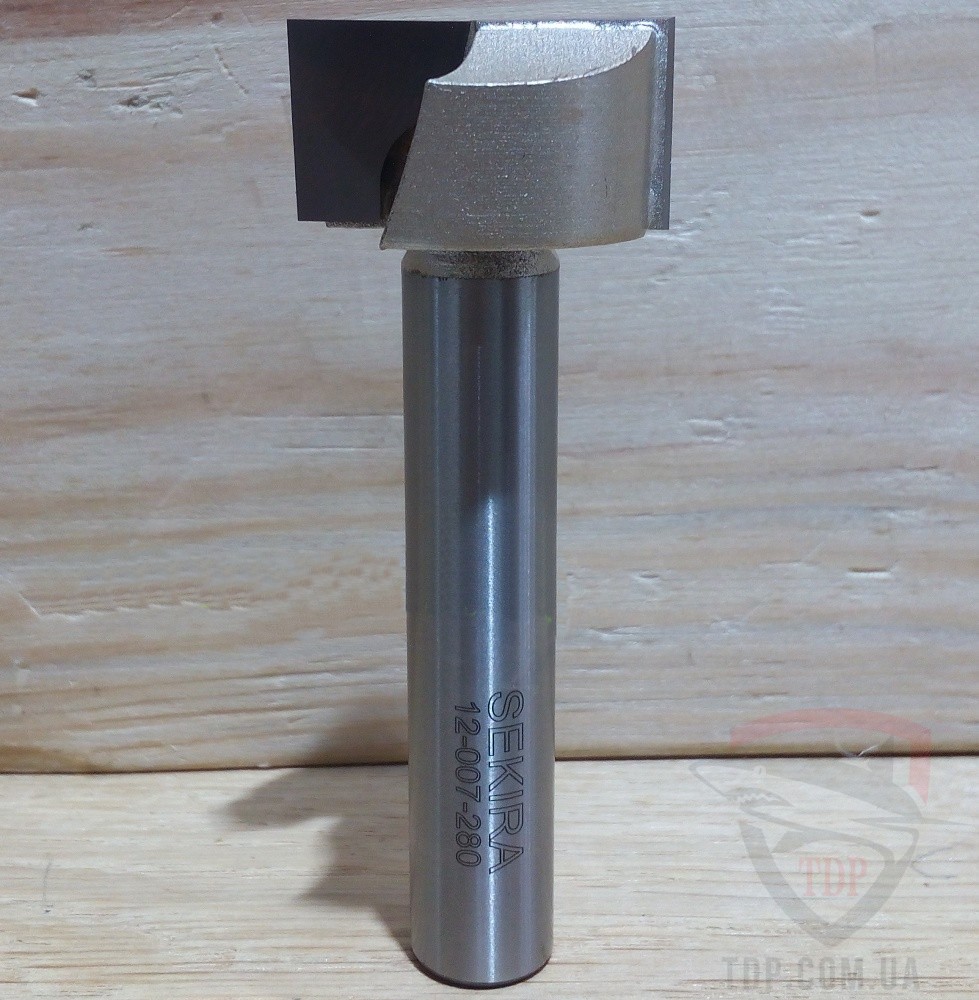 Фреза пазовая прямая Sekira D28 d12 L75 h16 (007-280-12)