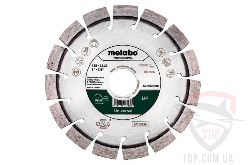 Алмазний диск Metabo Universal Professional 125x22.2x2.4мм (628559000)